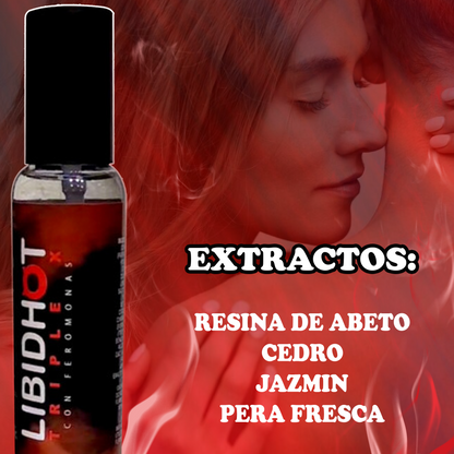 PERFUME LIBIDHOT TRIPLE X CON FEROMONAS